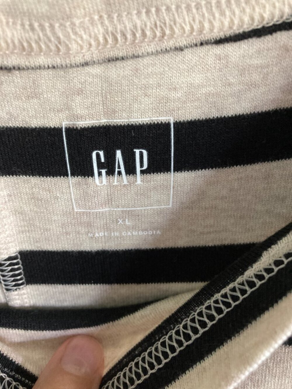 Lot of 3 striped dresses GAP & Old Navy, size XL, very good used condition - Picture 2 of 4